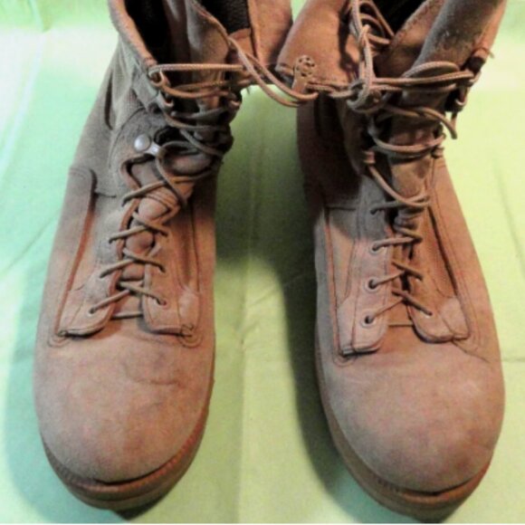 10R WELLCO 280-101 TAN SAND HOT WX BOOTS FLIGHT & COMBAT VEHICLE CREWMAN LD 4891 main image 5